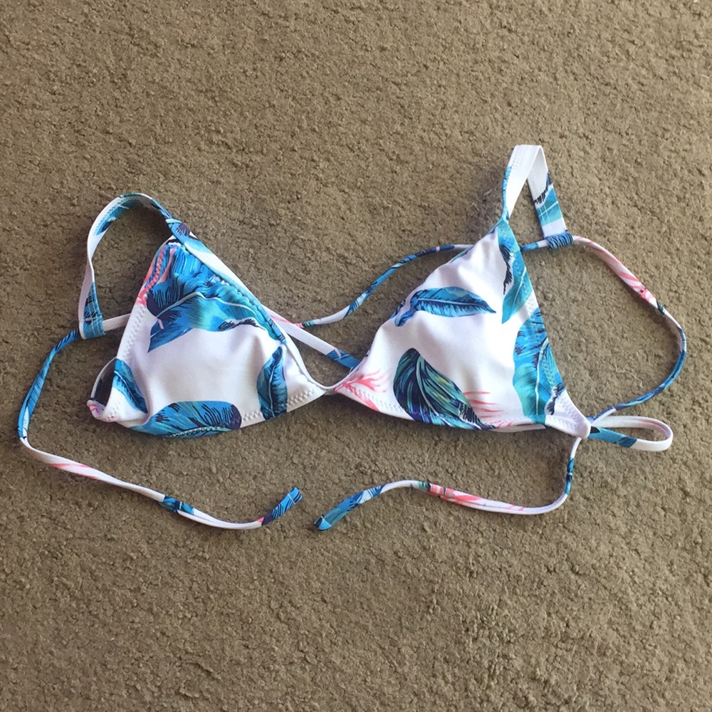 Palm Leaves Swim Top